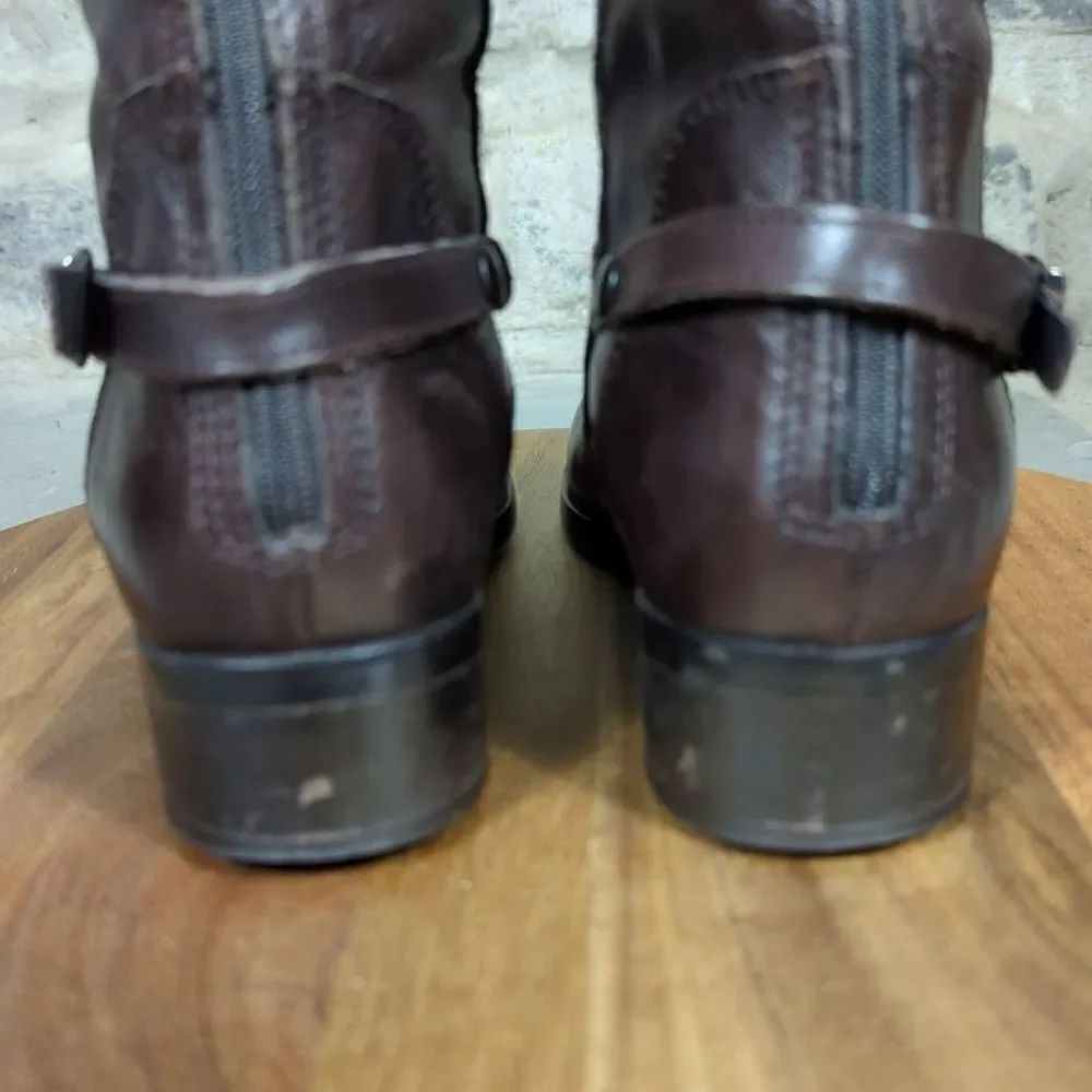 LAVORAZIONE Artigianale Brown leather riding‎ boots size 36